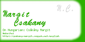 margit csakany business card